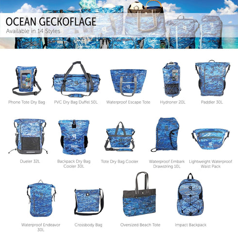 geckobrands Phone Tote Dry Bag Parent (Ocean geckoflage)...
