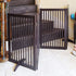 WELLAND Support Feet for 360 Degree Configurable Gate Collection, Espresso, A Pair...