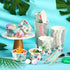 Hawaiian Summer Party Supplies Ice Cream Bowls Disposable Treat Snack Cups 8 oz Paper Yogurt Dessert Bowls for Sundae Soup Candy Hot or Cold Food ...