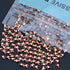 3000 Pieces Hot Fix Glass Flatback Rhinestones HotFix Round Crystal Gems (Rose Gold, SS10)...
