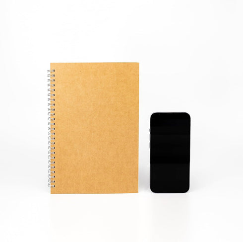 DSTELIN 9 inch x 6 inch, 100GSM, Blank Spiral Notebook, 1-Pack, Soft Cover, Sketch book, 160 Pages / 80 Sheets, (Brown)...