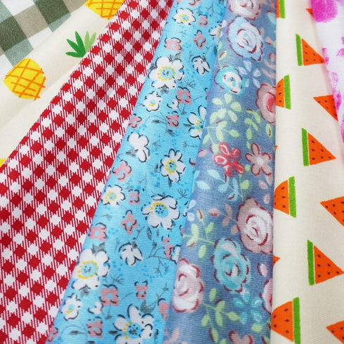 Quilting Fabric, Misscrafts 50pcs 20 x 20cm Cotton Fabric Squares Bundle Patchwork Pre-Cut Quilt Squares for DIY Sewing Scrapbooking Quilting Dot ...