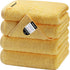 SEMAXE Yellow Hand Towels for Bathroom, 100% Cotton Towels with Hanging Loops, Hotel Spa Quality Absorbent Towels, 27" L x 16" W, 4 Piece Hand Tow...