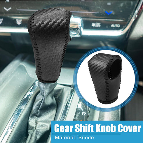 Gear Shift Lever Cover Automotive Interior Gear Shift Knob Trim for Honda HR-V 2016-2022 Black Carbon Fiber Pattern...