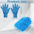 6 pcs Microfiber Dusting Mitt Gloves Microfiber Washable Dusting Gloves Car Wash Mitt for Cleaning(Blue, Green)...
