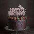 happy birthday cake topper rose gold glitter dinosaur cake topper boy and girl dinosaur theme birthday party cake decoration...