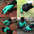 2 Pairs Garden Gloves with Claws for Women and Men Both Hands Gardening Work Gloves Garden Gloves Yard Work Safe Gloves for Easy Digging Planting...
