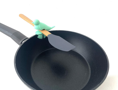 Spoon Pot Pan Holder Spatula Bracket Clip Set Heat Resistance Silicone Kitchen Gadgets Fun Kitchen Gadget BPA-Free, Non-Slip Spoon Holder Stove Or...