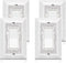 Light Switch Cover Bling, 2023 Glitter Cute Switch Plate Covers,Silver Rhinestones White Texture Electrical Outlet Covers Wall Plate Decorative,Wa...