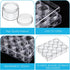 Blulu Clear Bead Organizer Bead Storage Containers Set with 12 Boxes (1.5 x 1.5 x 1.38 Inches)...