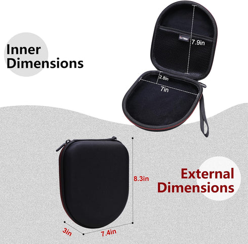 LTGEM Hard Case for Sony WH-CH520 & JBL Tune 510BT / 710BT / 660NC / 520BT / Live 460NC / Live 660NC Wireless Bluetooth Headphone - Travel Protect...