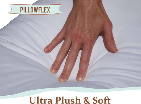 Pillowflex Premium Polyester Throw Pillow Insert - 20x20 - Ultra Soft Small Square Throw Pillow, Couch Sham, Lumbar, Back, Sofa - Machine Washable...