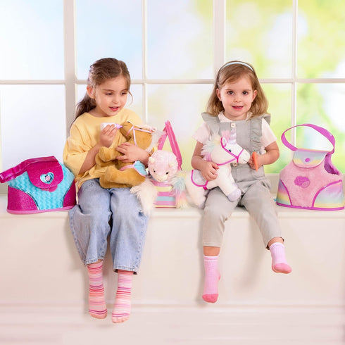– Plush Unicorn – Stuffed Animal – Carrier Bag – Comb & Bottle – Kids 3 Years +...
