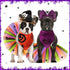 6 Pieces Pet Halloween Costume Dog Accessories includes Tulle Tutu Skirt Halloween Dog Bandana Cute Headband Wizard Hat with Spider Halloween Cost...