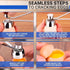 Egg Cracker Tool for Raw Eggs - Stainless Steel Egg Shell Opener Tool with Ergonomic Design, Adjustable Effort, Durable Build - Easy-to-Use, Suite...