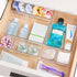 Vtopmart 25 PCS Clear Plastic Drawer Organizers Set, 4-Size Versatile Bathroom and Vanity Drawer Organizer Trays, Storage Bins for Makeup, Bedroom...