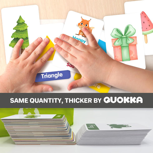 Quokka ABC Learning Flash Cards for Toddlers 2-4 Years Old - 60 Flashcards Toy for Kids Ages 1-3-5 - Alphabet Numbers Colors Letters Animals Learn...
