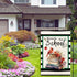 Back to School Garden Flag Cardinal Books Garden Flag First Day of School Vertical Double Sided Rustic Farmland Burlap Yard Lawn Outdoor Decor 12....