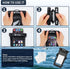 Waterproof Cell Phone Pouch Floating, Float Phone Case Dry Bag with Neck Lanyard and Armband, Fits iPhone and All Cell Phones(Plus Size, Black Flo...