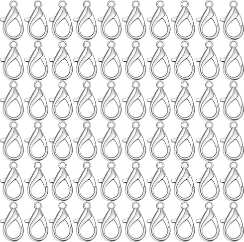 Syhood 100 Pcs Lobster Claw Clasp 0.91x0.47 Inch Large Lobster Claw Clasp Necklace Bracelet Fastener Hook DIY Jewelry Finding(2.3 x 1.3 Cm/ 0.91 x...
