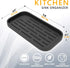 ZAPPOWARE Kitchen Sink Organizer | Silicone Sponge Holder - Storage Tray for Dish Sponge, Soap Dispenser, Scrubber 9.6"x 4.9" (Black)...