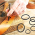 35 Pieces Metal O Ring Multi-Purpose Metal O Ring Non-Welded O Ring Round Metal Key Ring for Keychains Macrame Dog Leashes Camping Belt Hardware B...