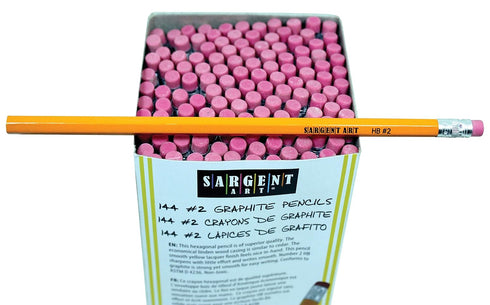 Sargent Art SAR227244 Graphite Pencils, #2HB, Pack of 144, Latex Free Eraser/#2 Hb Graphite Core...