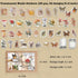 Knaid 200 Pieces Vintage Ephemera Pack Decoupage Paper Junk Journal Kit Scrapbook Planner Sticker Supplies for Art Journaling Bullet Journals Coll...