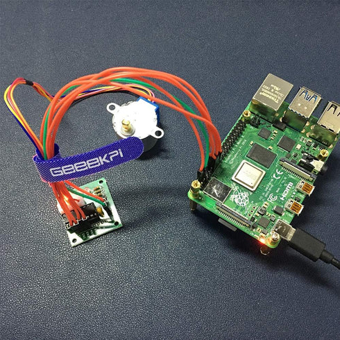 GeeekPi 5 Pack Geared Stepper Motor 28BYJ-48 5V Stepper Motor + Uln2003 Motor Driver Board + Dupont Wire Jumper Wires Ribbon Cables Compatible wit...