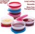 SIGNORA WARE Condiment Containers with Lids- 6 pk. 2.3 oz.Salad Dressing to go Small Food Storage Containers- Sauce Cups Leak proof Reusable Plast...