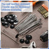 Solar Panel Guard Clips Animal Guard Fastener Clips Solar Panel Animal Guard Roll Kit Stainless Steel Fastener Clips for Solar Panel Bird Wire Pig...