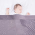 Baby Blanket for Boys Girls Soft Minky with Double Layer Dotted Backing, Star and Moon Printed 30 x 40 Inch Receiving Blanket (Violet)...