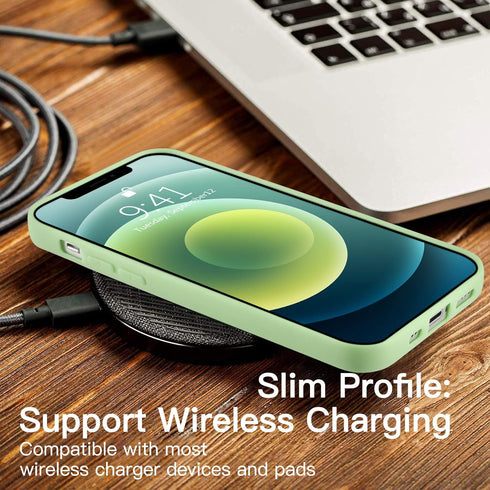 JOYLAND Silicone Light Green Phone Case for iPhone XR Lovely Cute Small Cartoon Avocado Bodybuilding Fitness Sport Phone Case Cover Bumper Avocado...