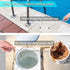 Swimming Pool Skimmer Basket Hook - Stainless Steel Skimmer Basket & Lid Removal Handle Tool with Pool Test Strip Clips for Debris Removal, Easily...