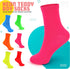 Casual Dress Socks for Men, Bright Neon Solid Color, Comfortable Crew Socks, Rock n Roll Fancy Dress, Ideal...