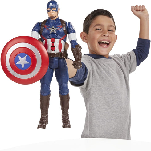 Hasbro Marvel Avengers Age of Ultron Titan Hero Tech Captain America 12 Inch Figure...