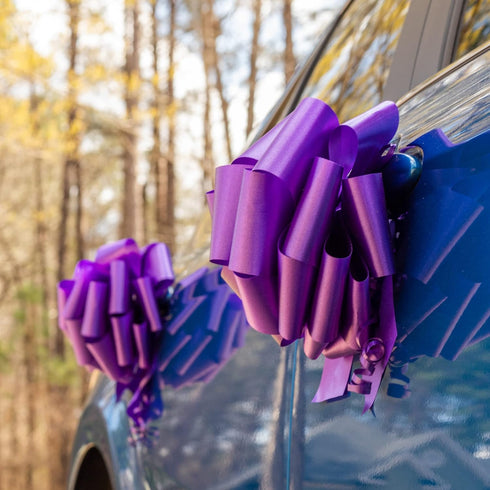 Berwick Offray The Perfect Bow Pull Ribbon, 4" Finished Size with 18 Loops, Purple, 50 Piece...