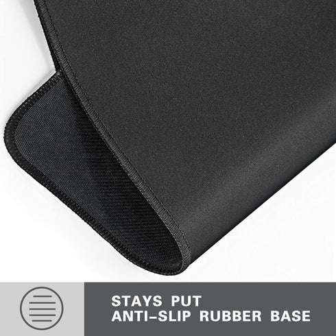 3 Pack Standard Mouse Pad with Stitched Edges, Comfortable Mouse Mat Pad, Non-Slip Rubber Base Mousepad for All Types of Mouse Laptop Computer PC ...