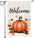 Fall Garden Flag Outdoor 12x18 double sided Courtyard Bag Garden Thanksgiving Pumpkin, Deciduous Harvest flag Welcome Holiday flag outside...