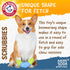Arm & Hammer for Pets Scrubbies Boomerang Chew Toy for Adult Dogs Infused with Baking Soda - Durable Teething Toy with Unique Shape for Fetch & Ch...