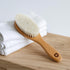Soft Wooden Baby Hair Brush for Newborns & Toddlers in Chic Gift Box - Ultra Soft Natural Goat Hair - Perfect Registry Gift (Goat hair brush - Ova...