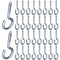 Mudder Christmas Lights Hanger Screw Hooks Outdoor String Ceiling Wire and Fairy Christmas House Garage New Year Party Led Fairy Lights(Silver,30 ...