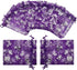 Ankirol 100pcs Sheer Organza Favor Bags Purple Butterfly Print For Wedding Gift Bags Samples Display Drawstring Pouches (4x6)...