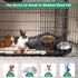 Dog Crate Water Bowl No Spill, 2 Pack Dog Crate Bowls Hanging, Kennel Water Food Bowls Mountable, Pet Cage Accessories Feeder Dish, Stainless Stee...
