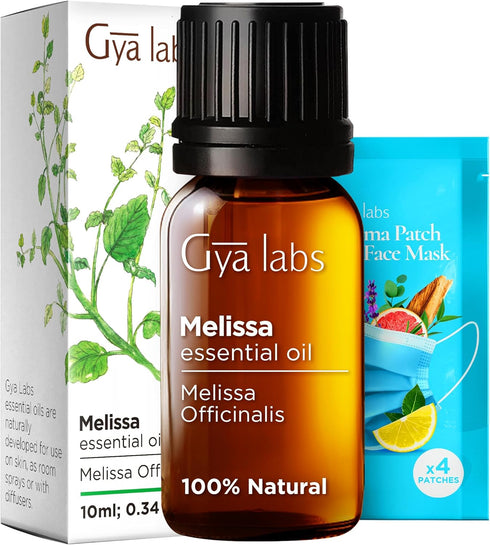 Gya Labs Melissa Essential Oil for Candle Making Scents - 0.34 Fl Oz - Natural Melissa Oil...