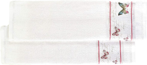 Rose Garden Bathroom Hand Towels - Farmhouse Accents - Set of 2...
