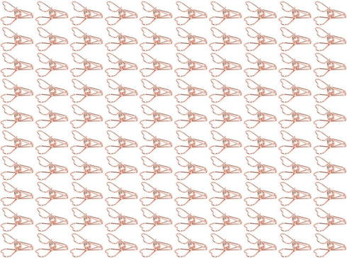 100 Pcs Mini Clips, Heart Shape Multicolor Paper Clips for Paperwork, Home, School, Office Supplies (Rose Gold)...