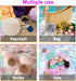 BQTQ 26 Pieces Faux Rabbit Fur Pom Pom Fluffy Pompom Balls with Elastic Loop for Hats Keychain Scarves Gloves Bags Accessories(13 Soft Colors, 2 P...