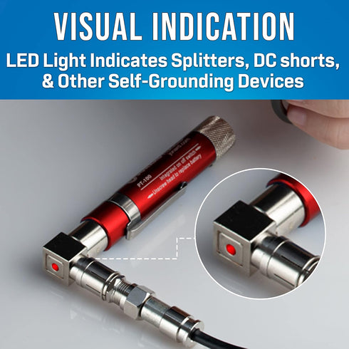 Jonard Tools PT-100 Coax Cable Wire Tracer Pocket Continuity Tester & Toner with Audible Beep and LED, Red...