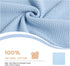 100% Cotton Baby Blanket Knit Lace Soft Warm Toddler Blanket,30 x 40 Inches?Sky Blue...